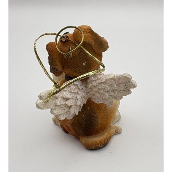Vintage Angel Dog Christmas Tree Ornament Jack Russell Terrier Puppy Halo - Picture 5 of 8